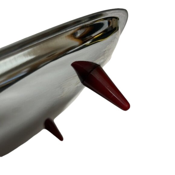 Mid-Century Modern MCM Glo Hill Pedestal Chrome Tray with Bakelite Handles - Picture 5 of 5